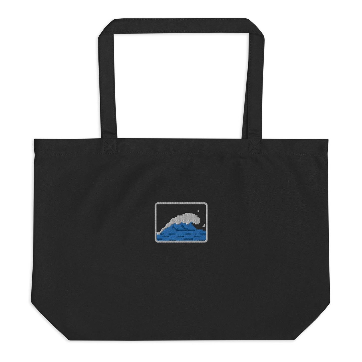 Local Summer Collective Black Barrel Large Organic Beach Tote