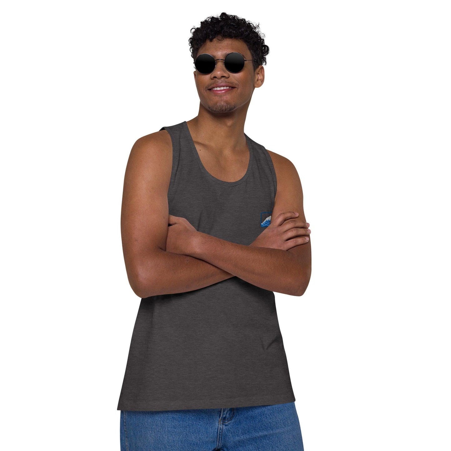 Local Summer Collective Charcoal Heather / S Barreled Cotton Tank