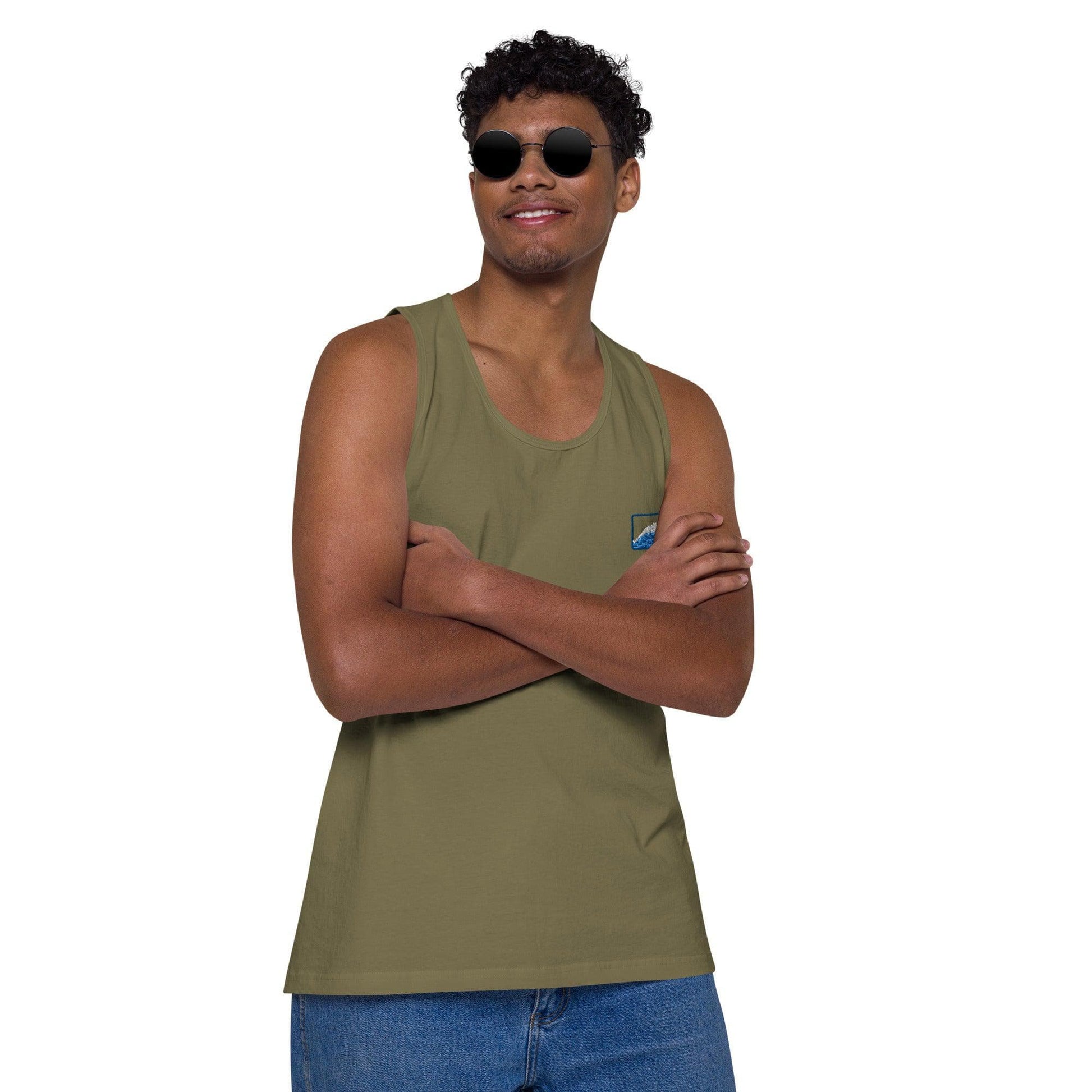 Local Summer Collective Military Green / S Barreled Cotton Tank