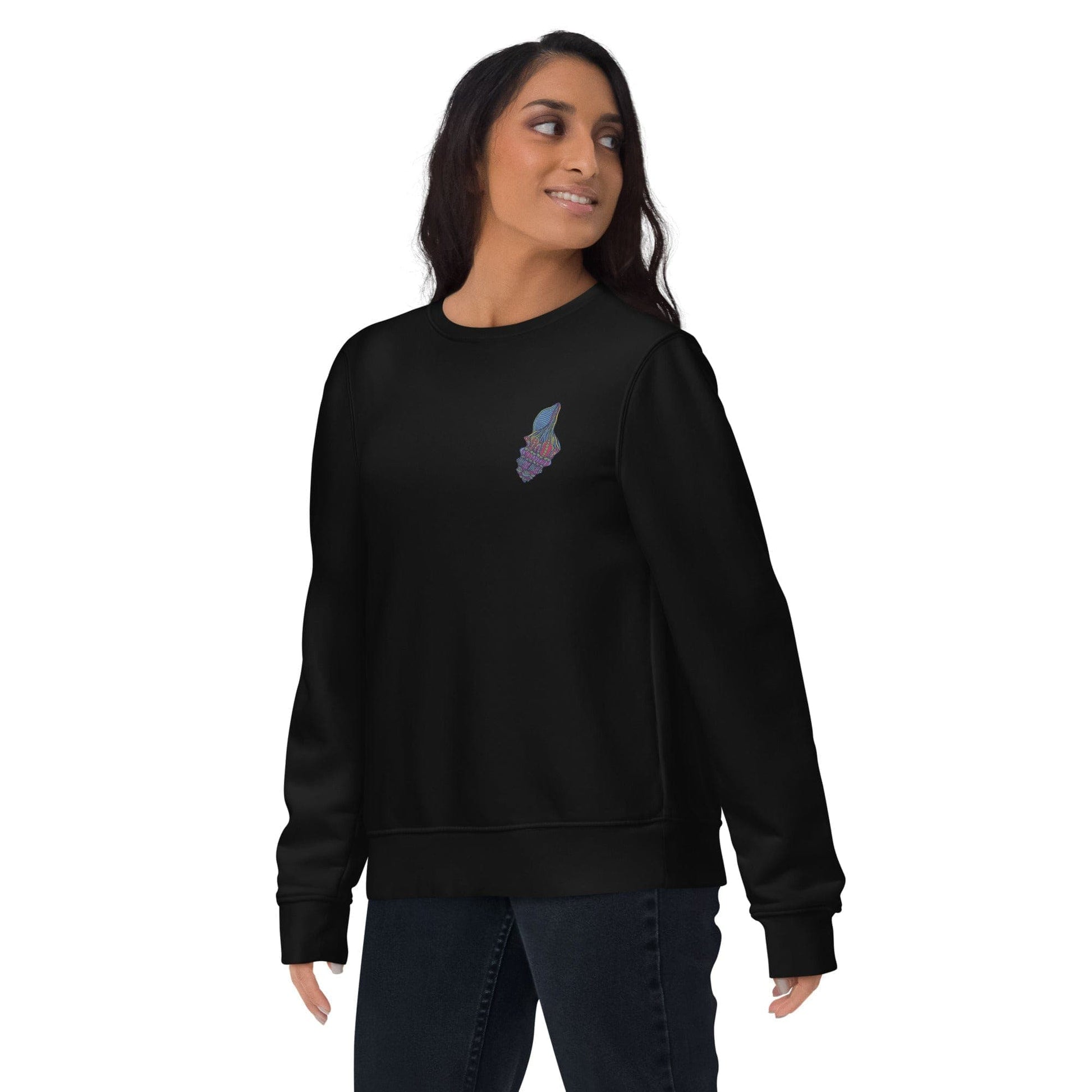 Local Summer Collective Black / S Conch Embroidered Unisex Eco Sweatshirt