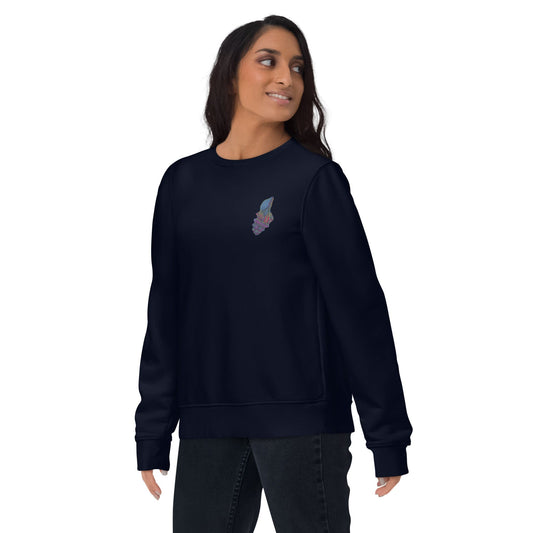 Local Summer Collective French Navy / S Conch Embroidered Unisex Eco Sweatshirt