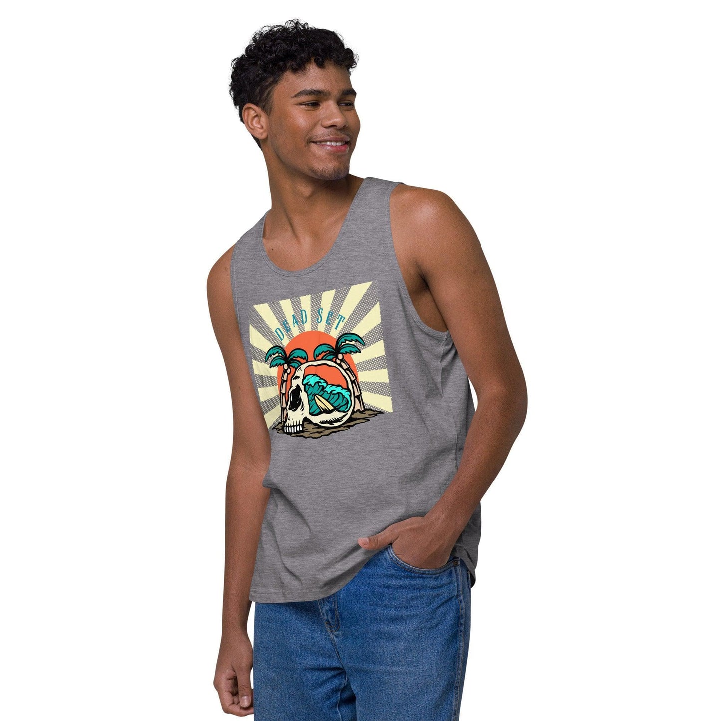 Local Summer Collective Athletic Heather / S Dead Set Cotton Tank