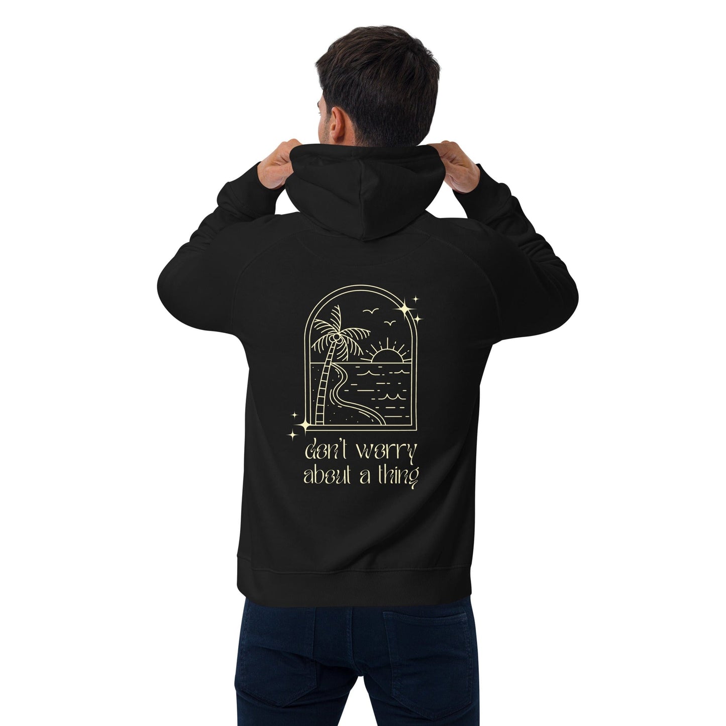 Local Summer Collective Don't Worry Unisex Eco Raglan Hoodie