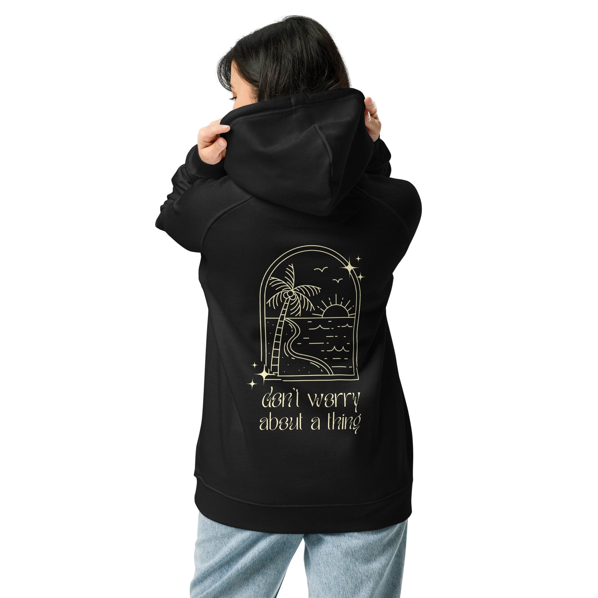 Local Summer Collective Black / XS Don't Worry Unisex Eco Raglan Hoodie