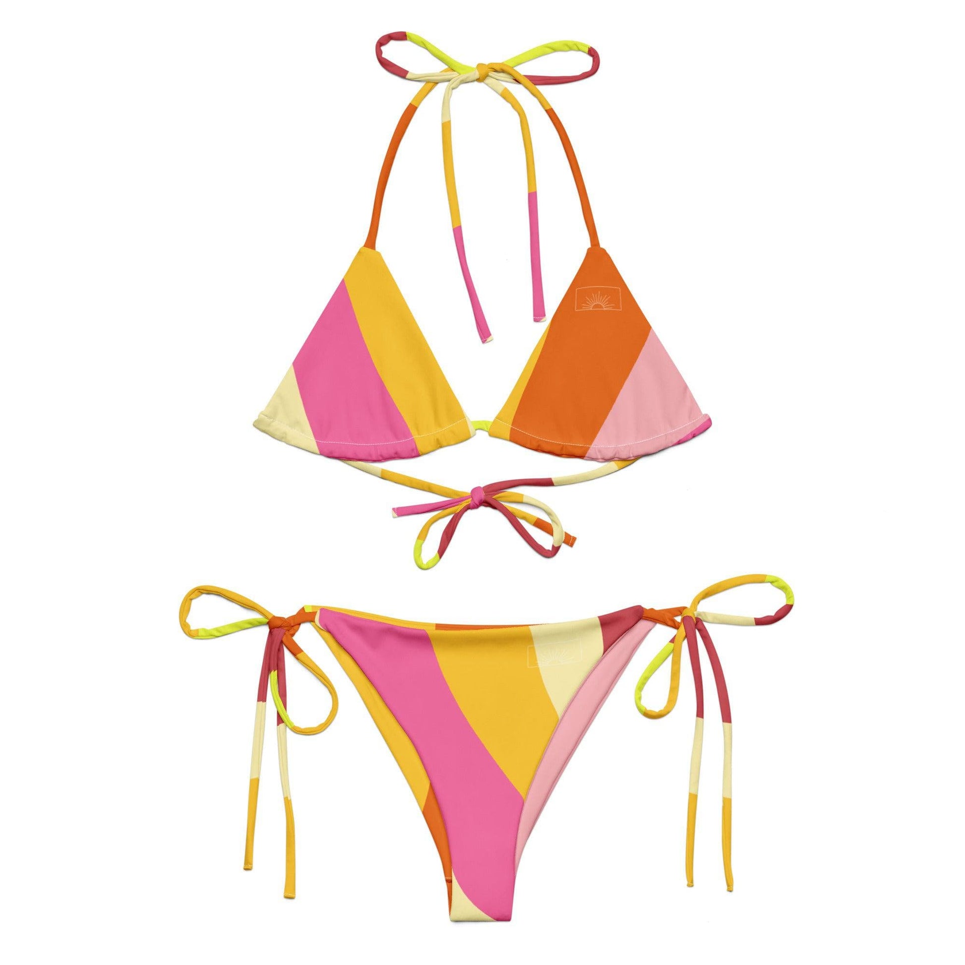 Local Summer Collective 2XS Dopamine All-Over Print Recycled String Bikini