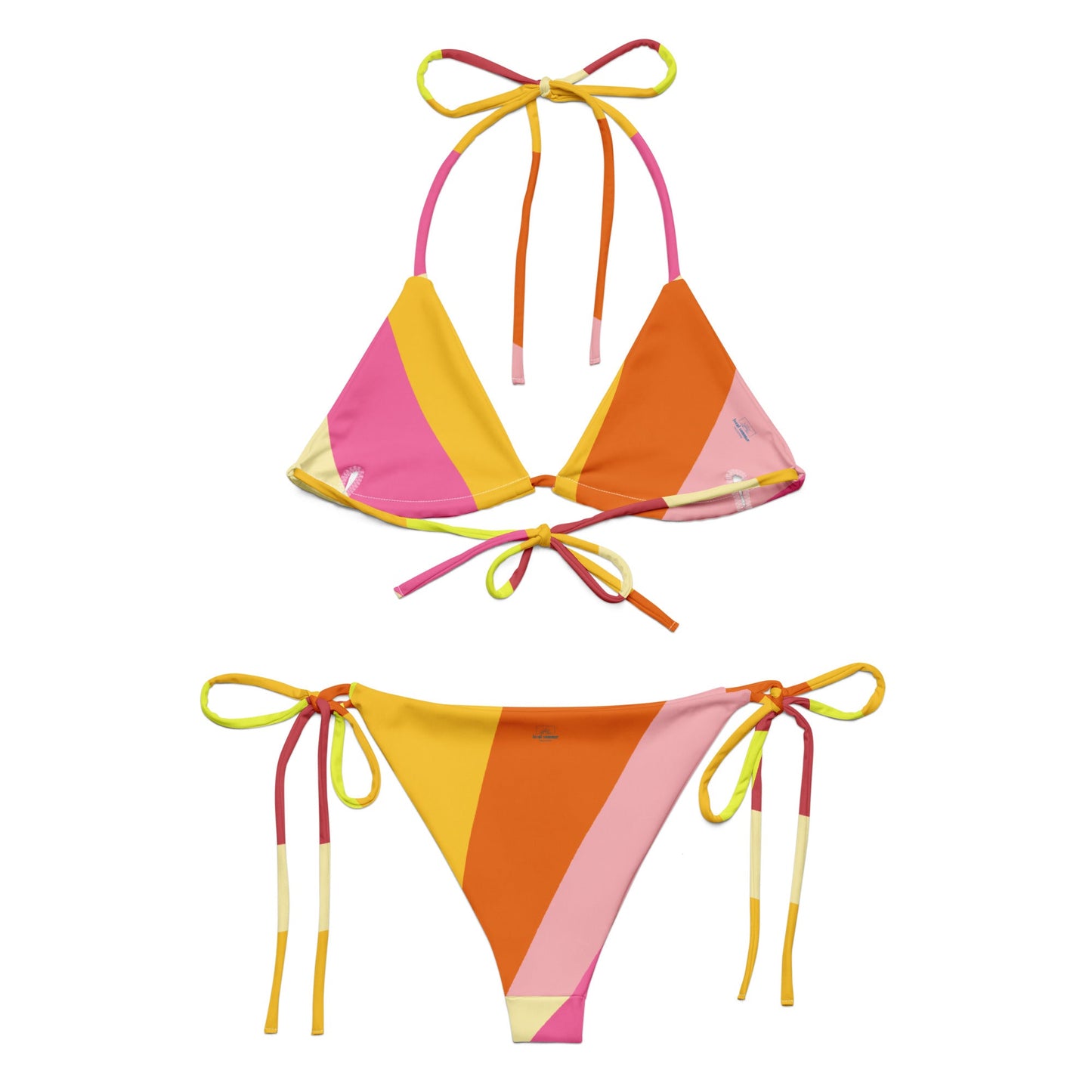Local Summer Collective Dopamine All-Over Print Recycled String Bikini