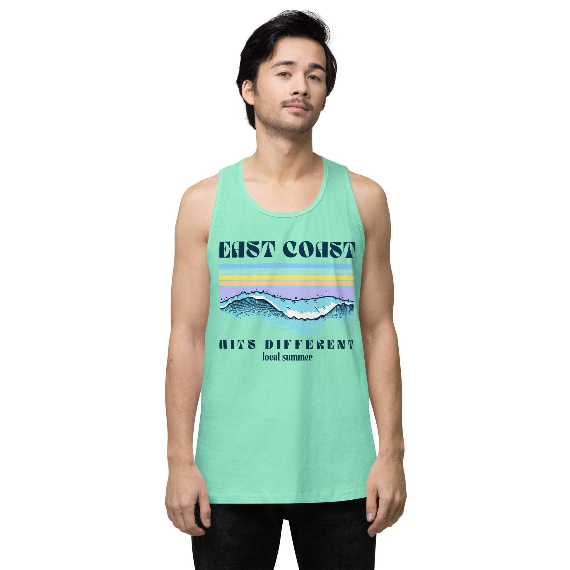 Local Summer Collective Mint / S East Coast Sunset Cotton Tank