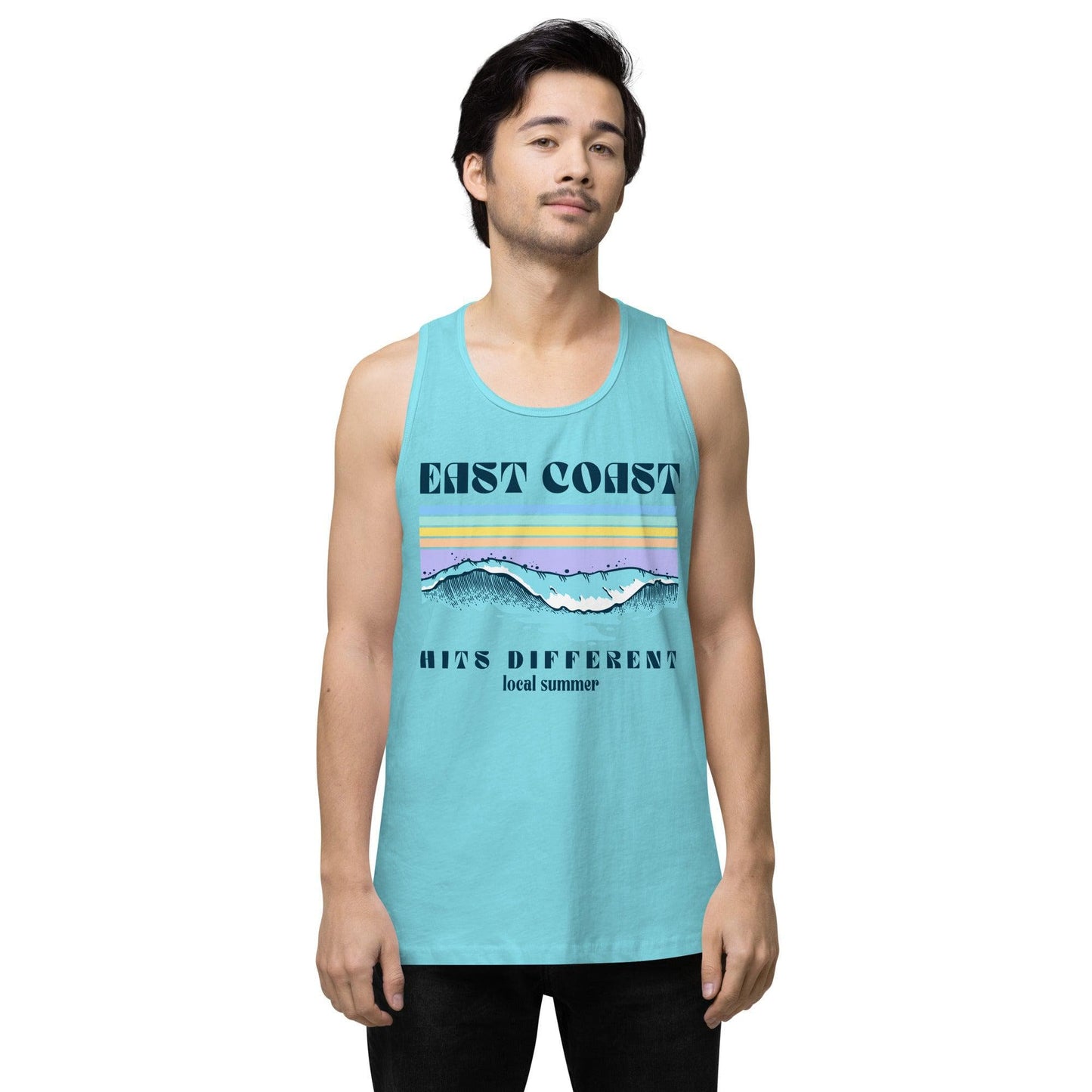 Local Summer Collective Pacific Blue / S East Coast Sunset Cotton Tank