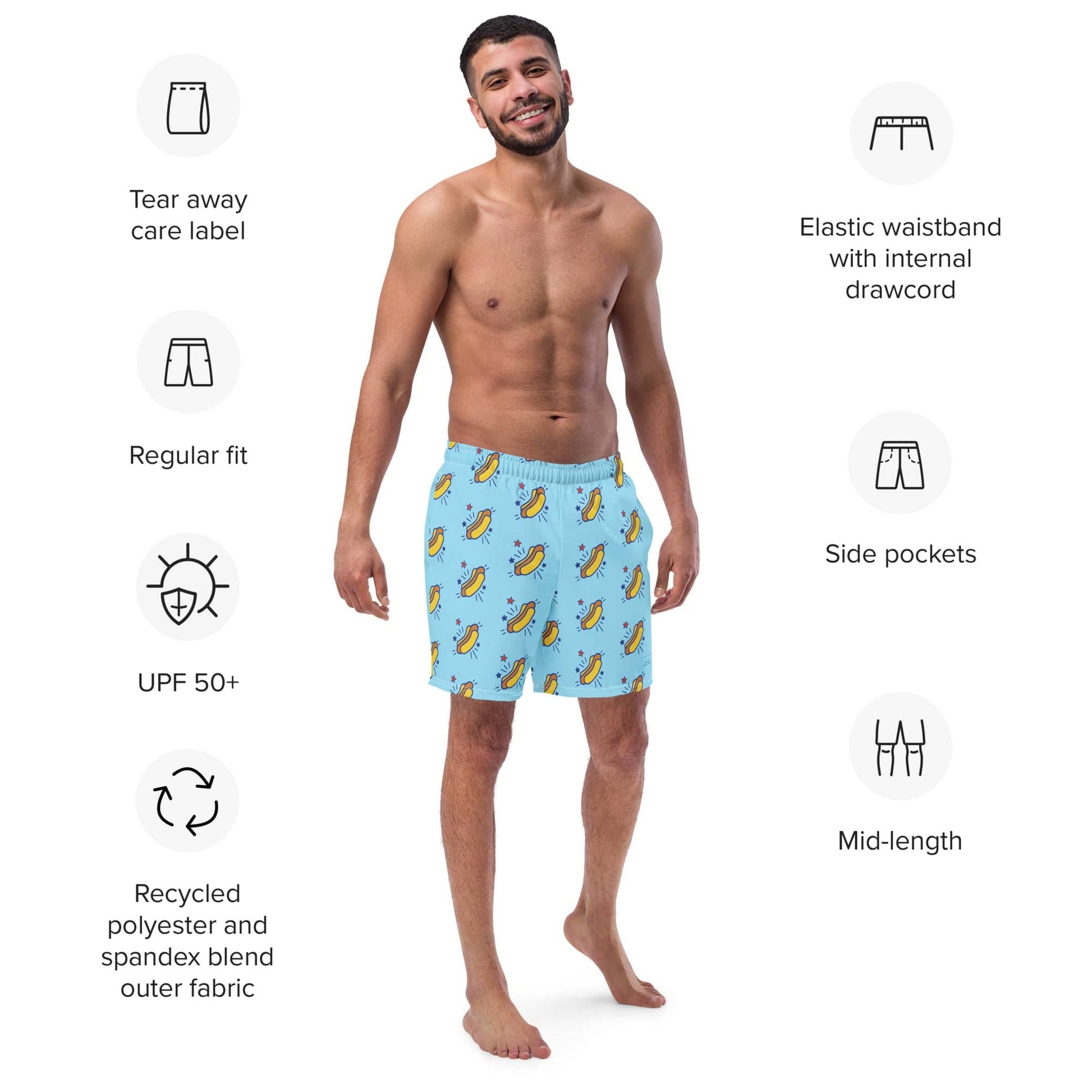 Local Summer Collective Glizzy Star All-Over Print Recycled Boardshorts