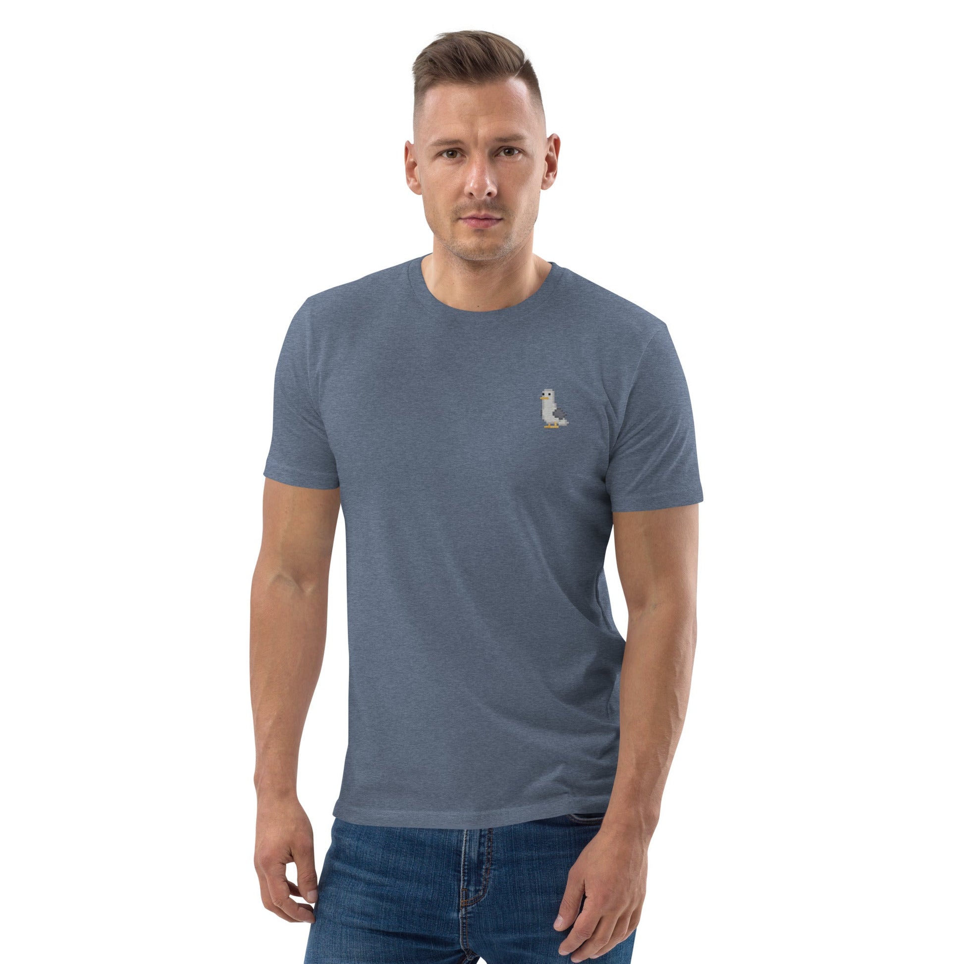 Local Summer Collective Dark Heather Blue / S Gully Embroidered Unisex Organic Cotton T-Shirt