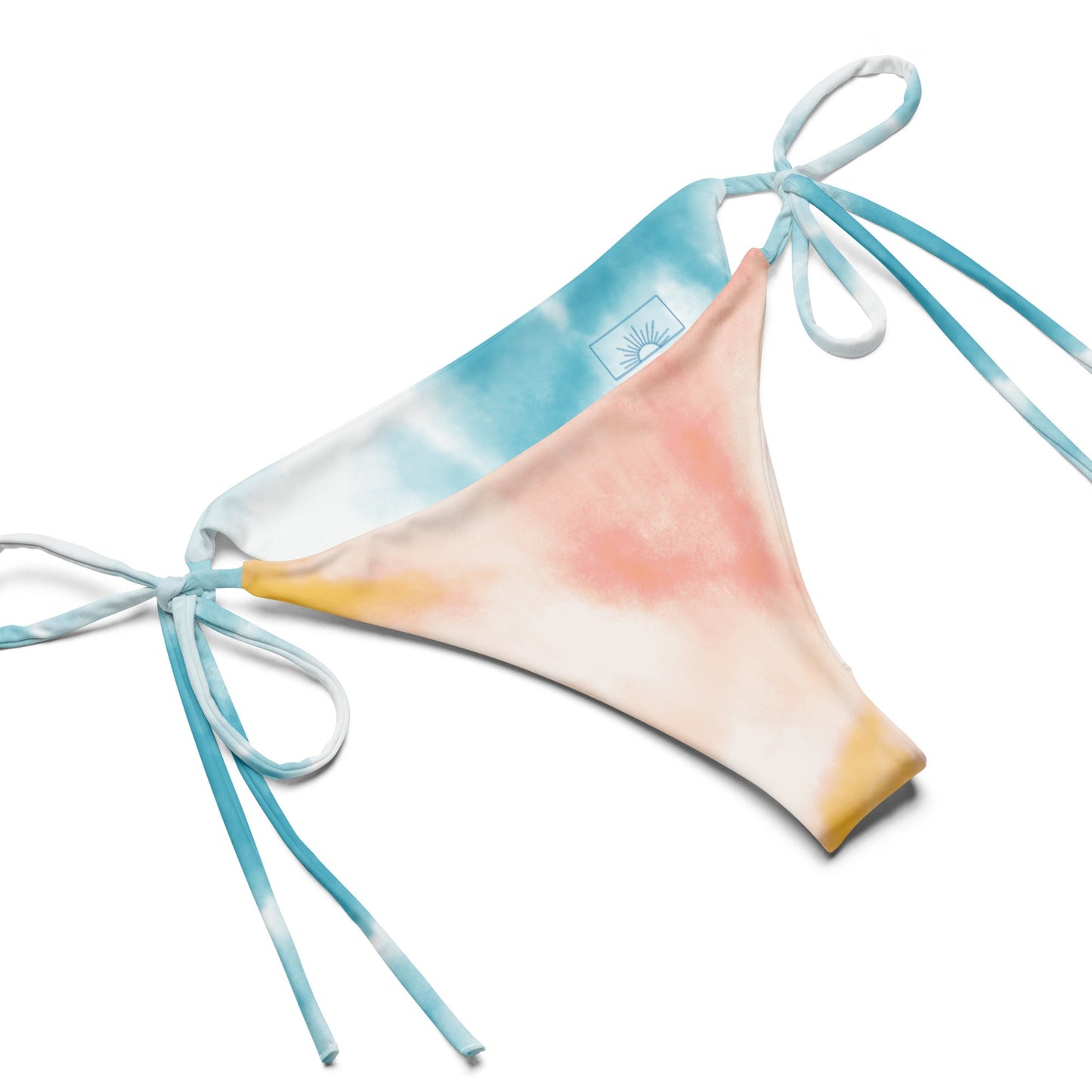 Local Summer Collective Head In The Clouds All-Over Print Recycled String Bikini