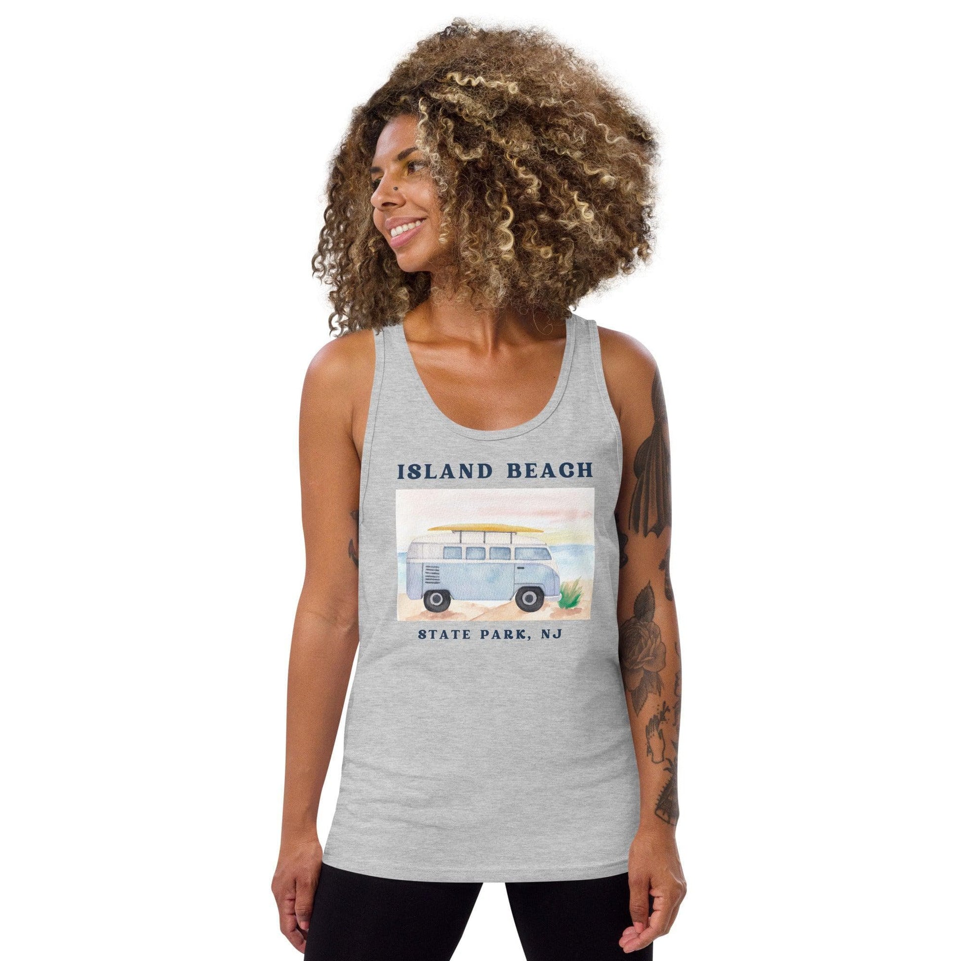 Local Summer Collective Athletic Heather / XS Island Beach State Park (IYKYK) Unisex Tank Top