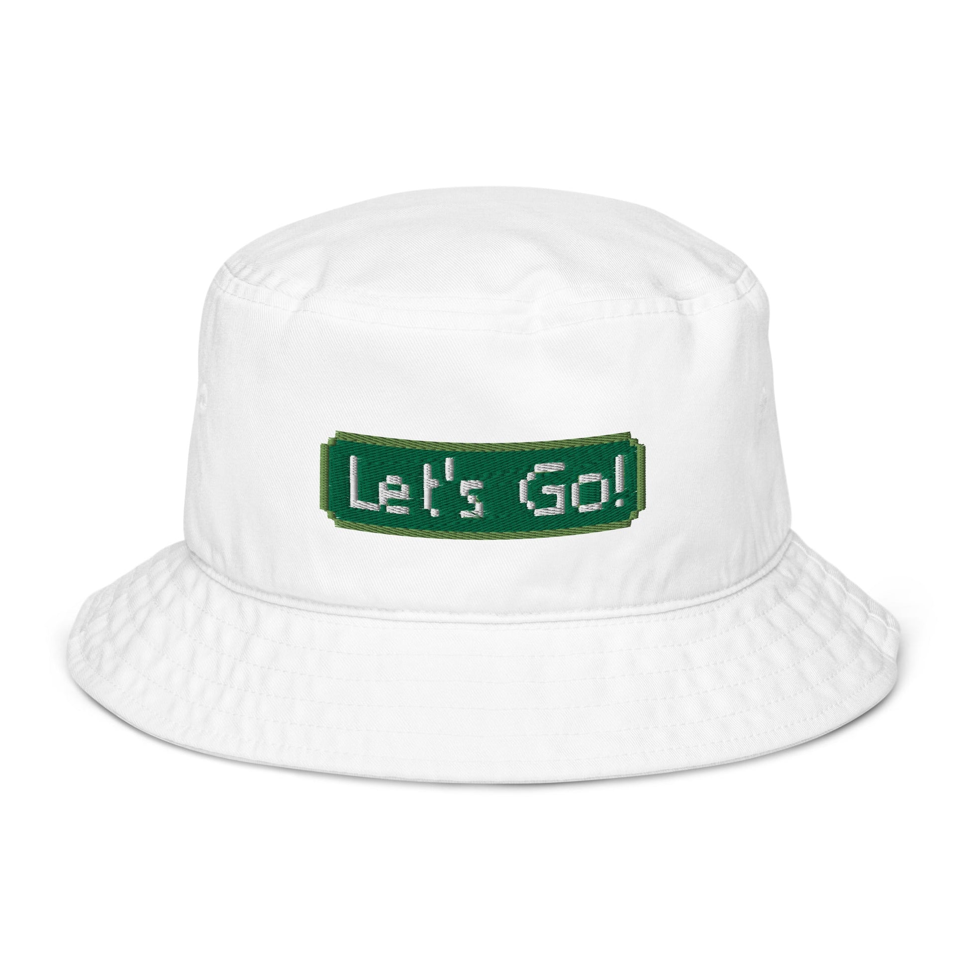 Local Summer Collective Bio White Let's Go Organic Bucket Hat
