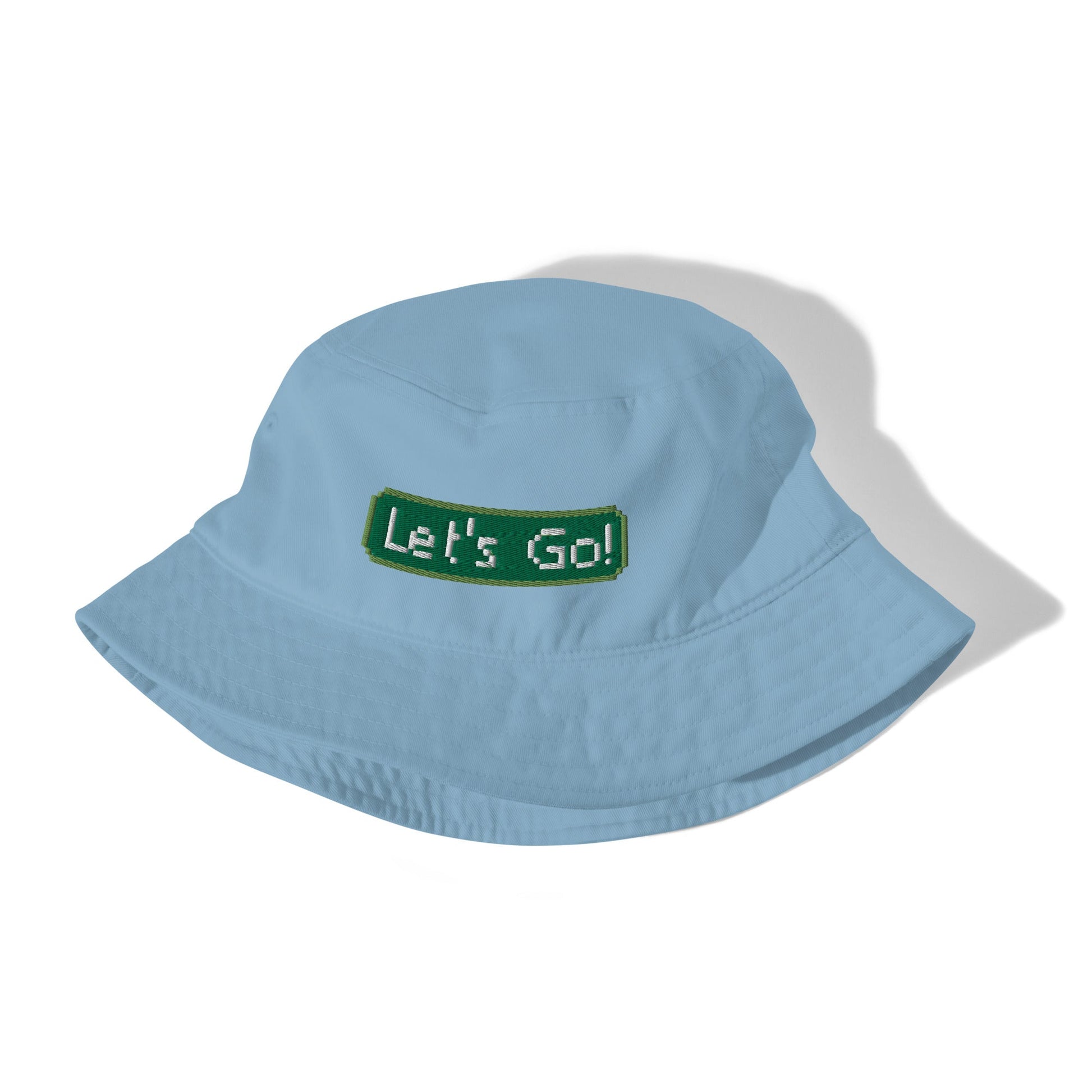 Local Summer Collective Slate Blue Let's Go Organic Bucket Hat