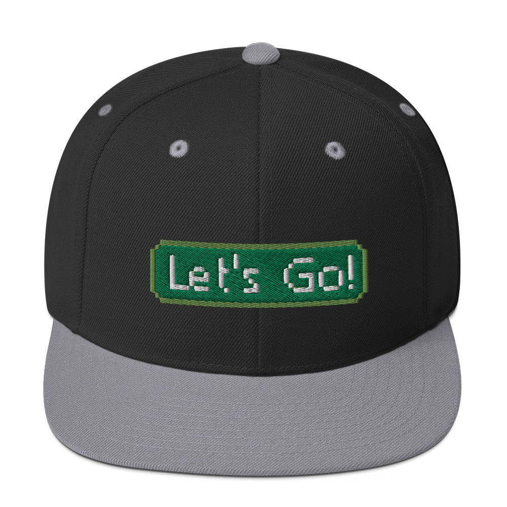 Local Summer Collective Black/ Silver Let's Go Snapback Hat