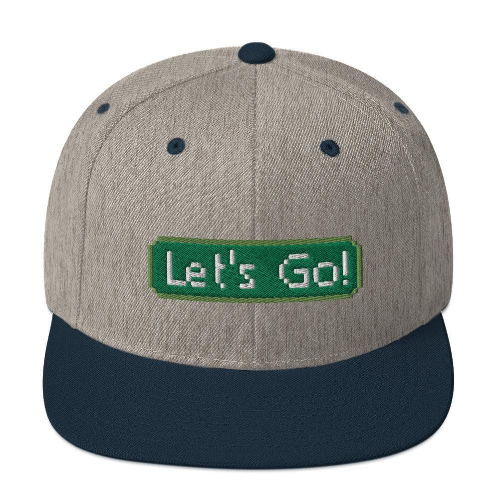 Local Summer Collective Heather Grey/ Navy Let's Go Snapback Hat