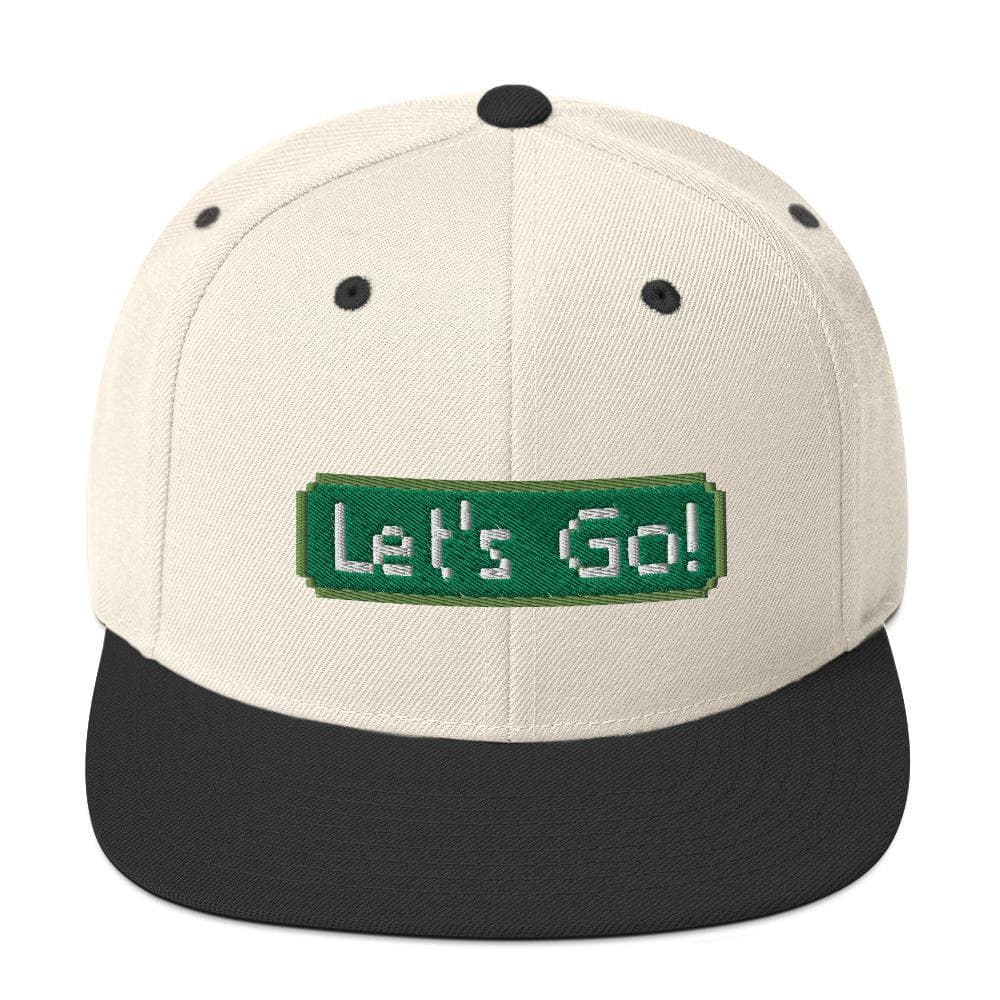 Local Summer Collective Natural/ Black Let's Go Snapback Hat