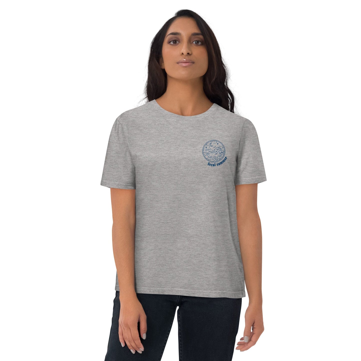 Local Summer Collective Heather Grey / S Local Summer Embroidered Unisex Organic Cotton T-Shirt