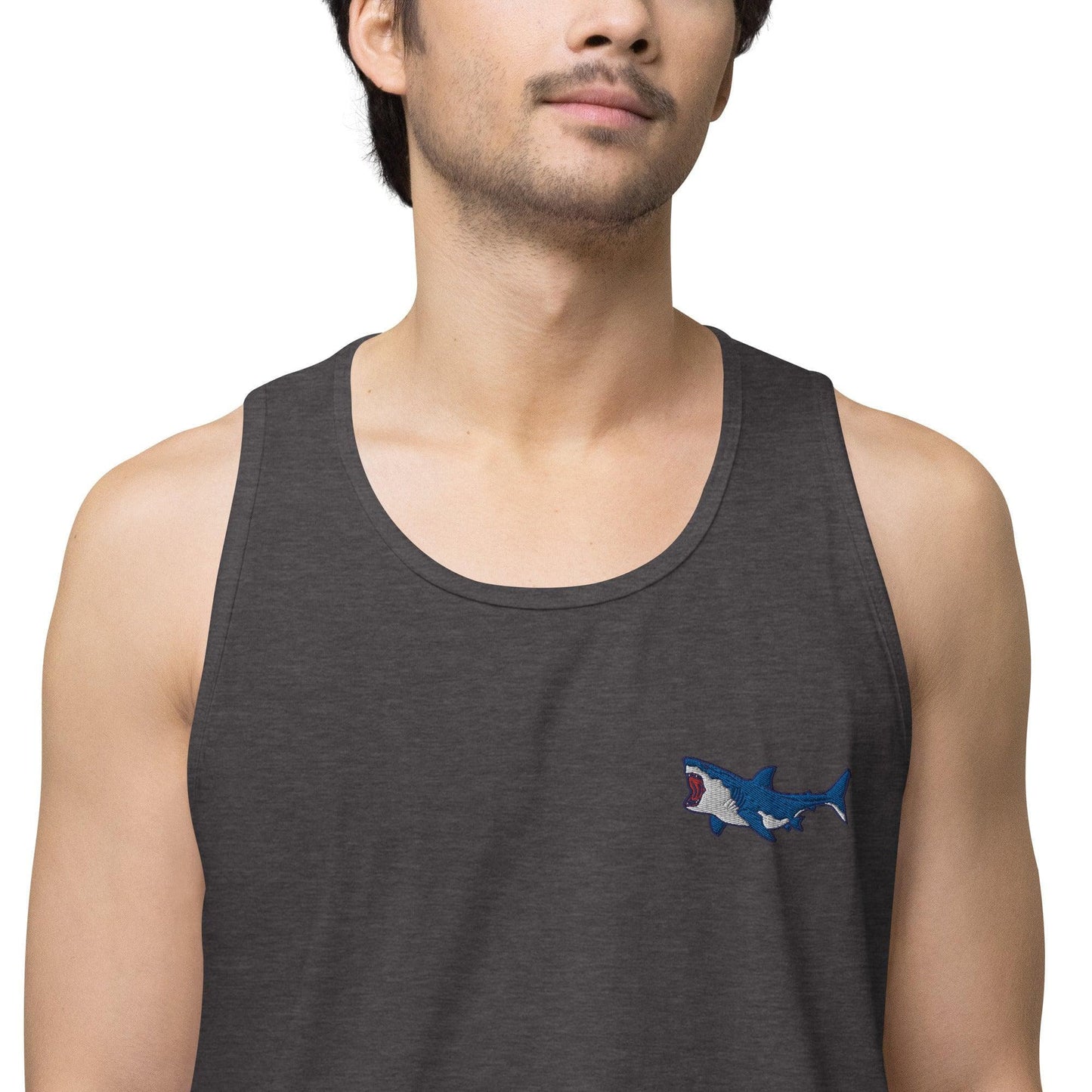 Local Summer Collective Charcoal Heather / S Megalodon Cotton Tank