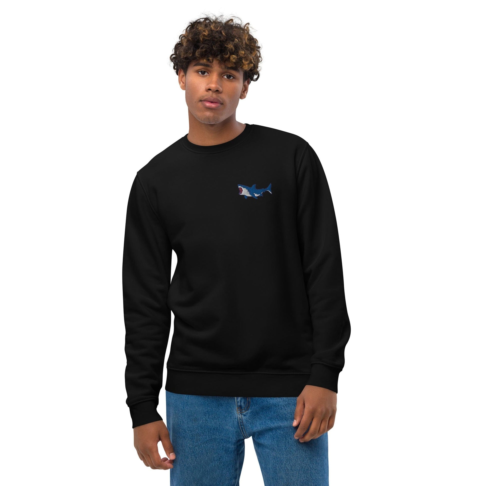 Local Summer Collective Black / S Megalodon Embroidered Unisex Eco Sweatshirt copy