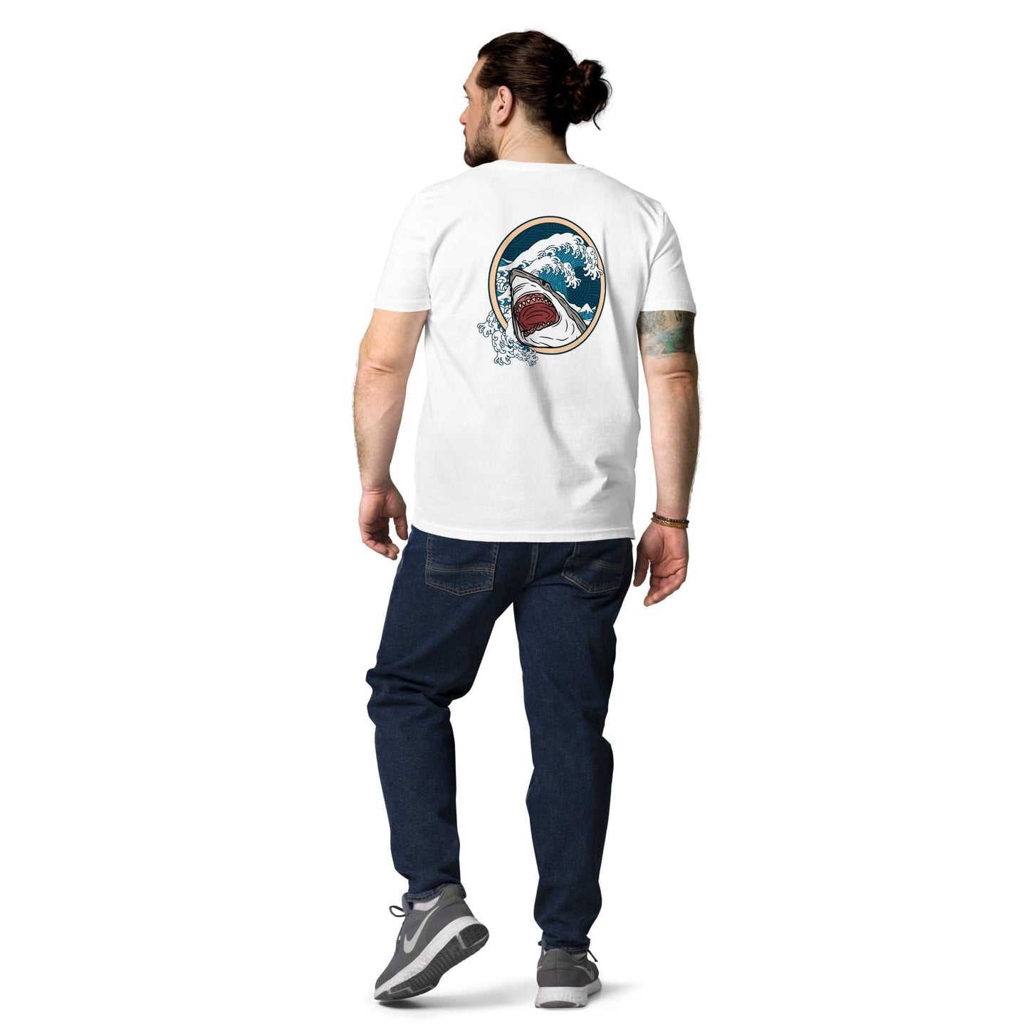 Local Summer Collective White / S Megalodon Unisex Organic Cotton T-Shirt