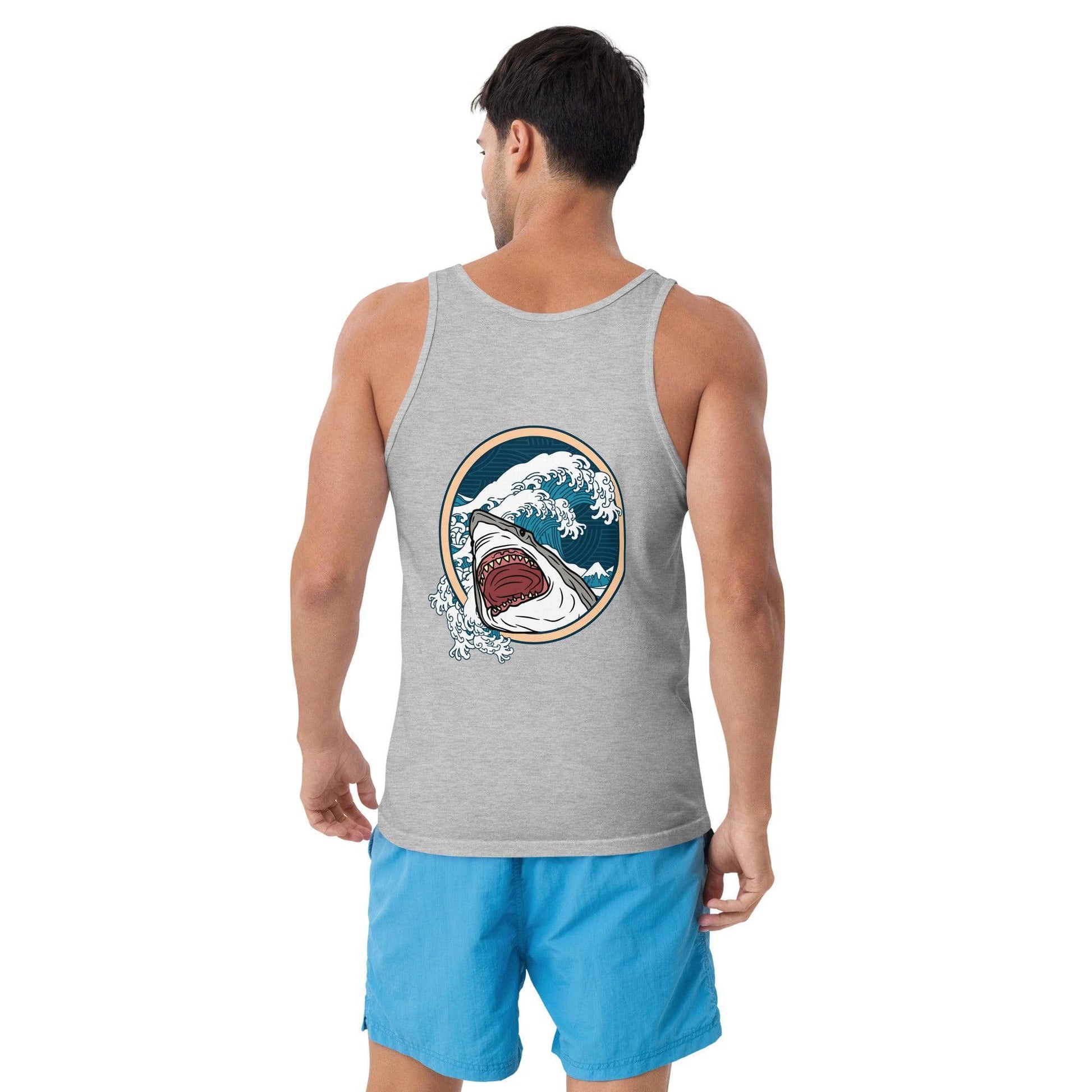 Local Summer Collective Athletic Heather / XS Megalodon Unisex Tank Top