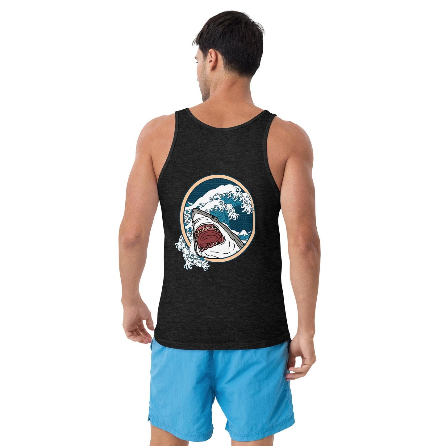 Local Summer Collective Charcoal-Black Triblend / XS Megalodon Unisex Tank Top