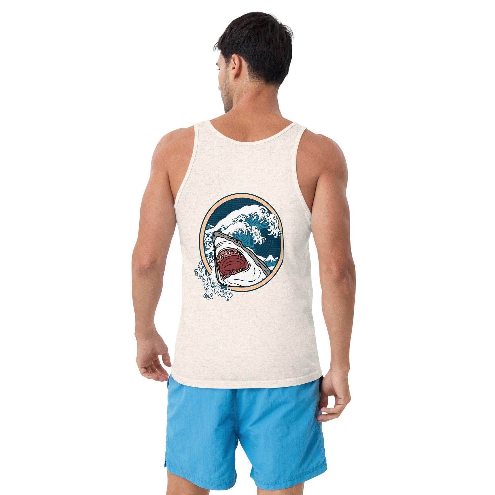 Local Summer Collective Oatmeal Triblend / XS Megalodon Unisex Tank Top