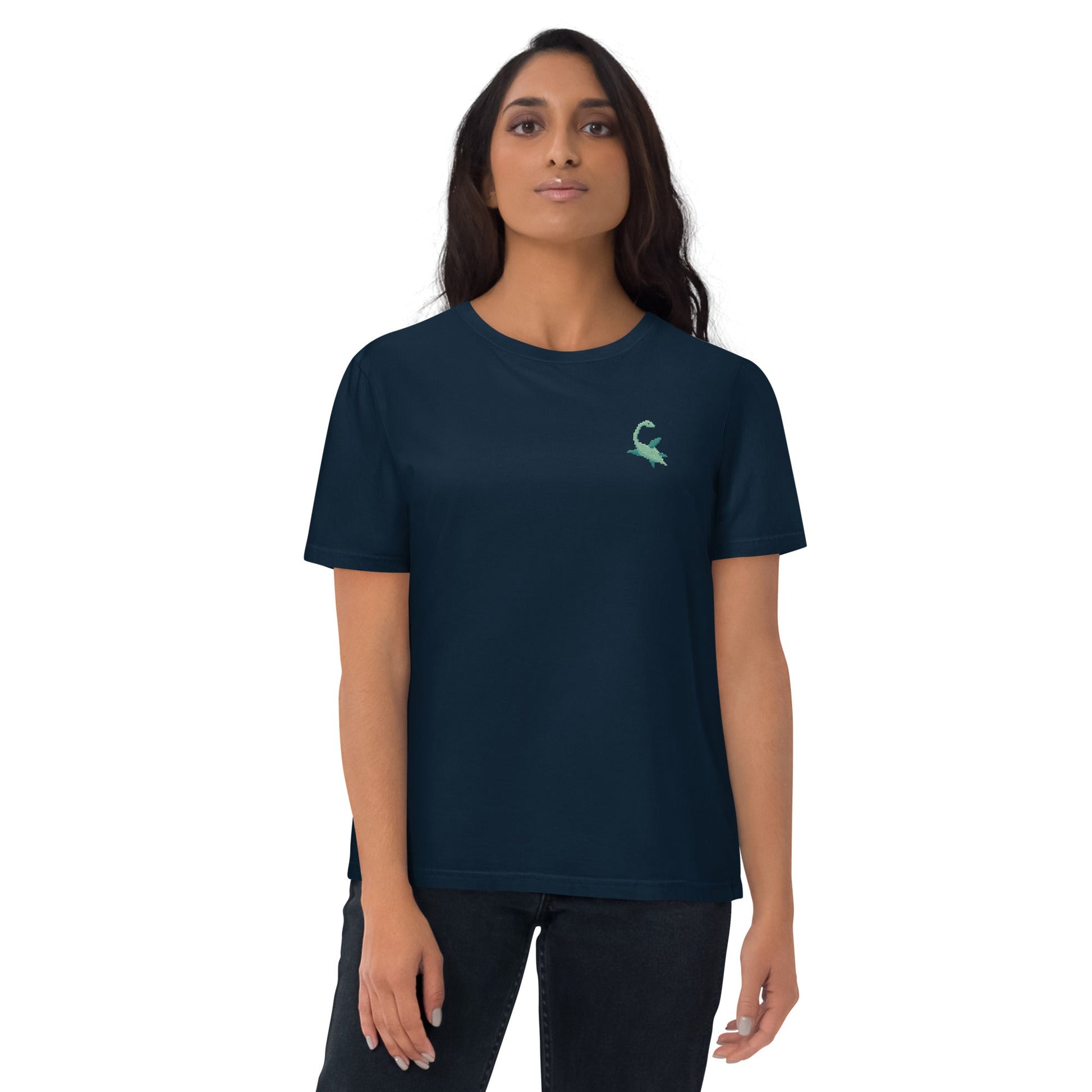 Local Summer Collective French Navy / S Nessy Embroidered Unisex Organic Cotton T-Shirt