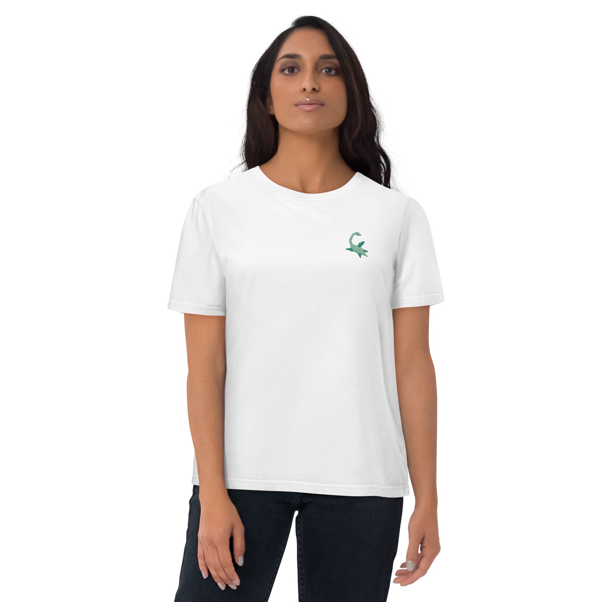 Local Summer Collective White / S Nessy Embroidered Unisex Organic Cotton T-Shirt