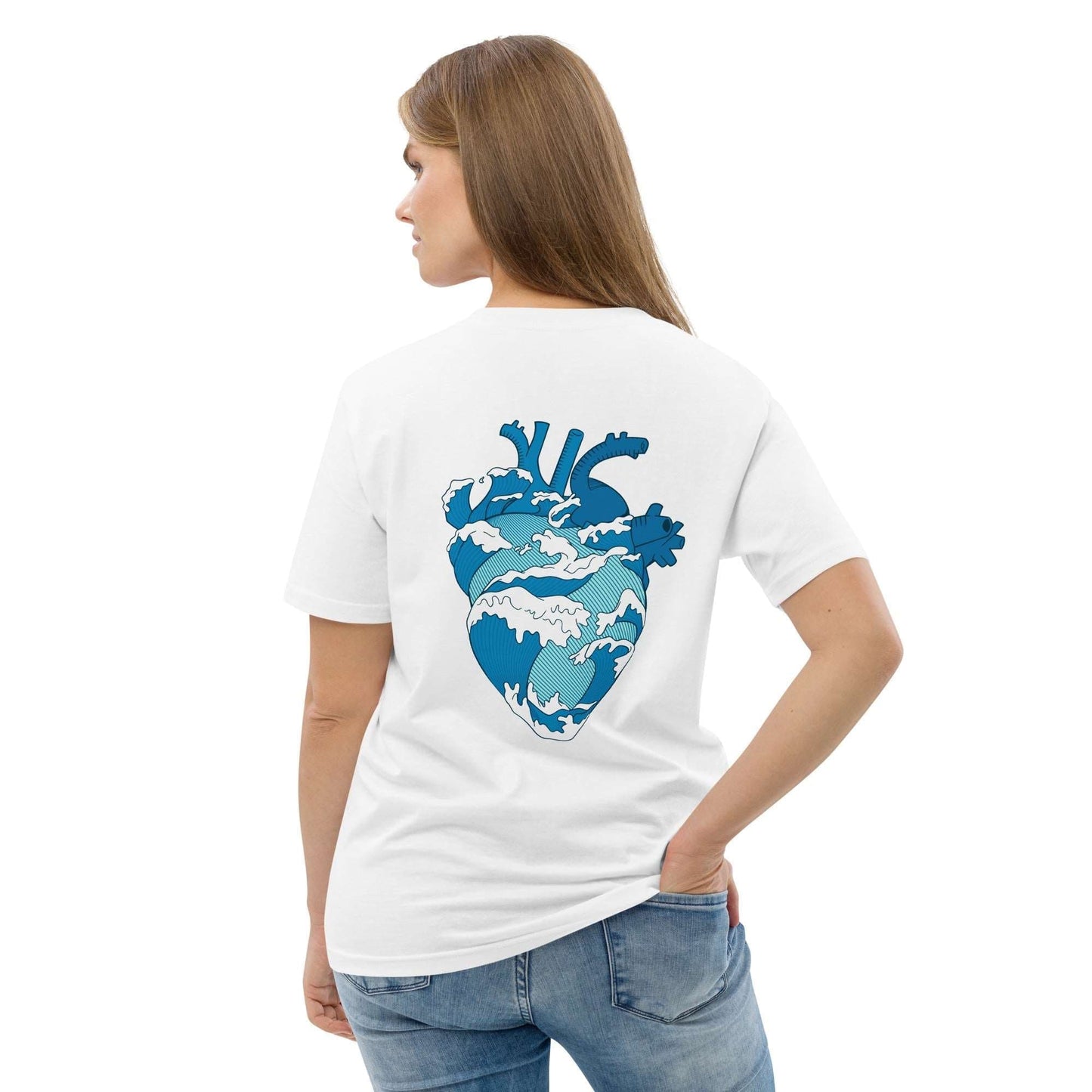 Local Summer Collective Ocean Heart Unisex Organic Cotton T-Shirt