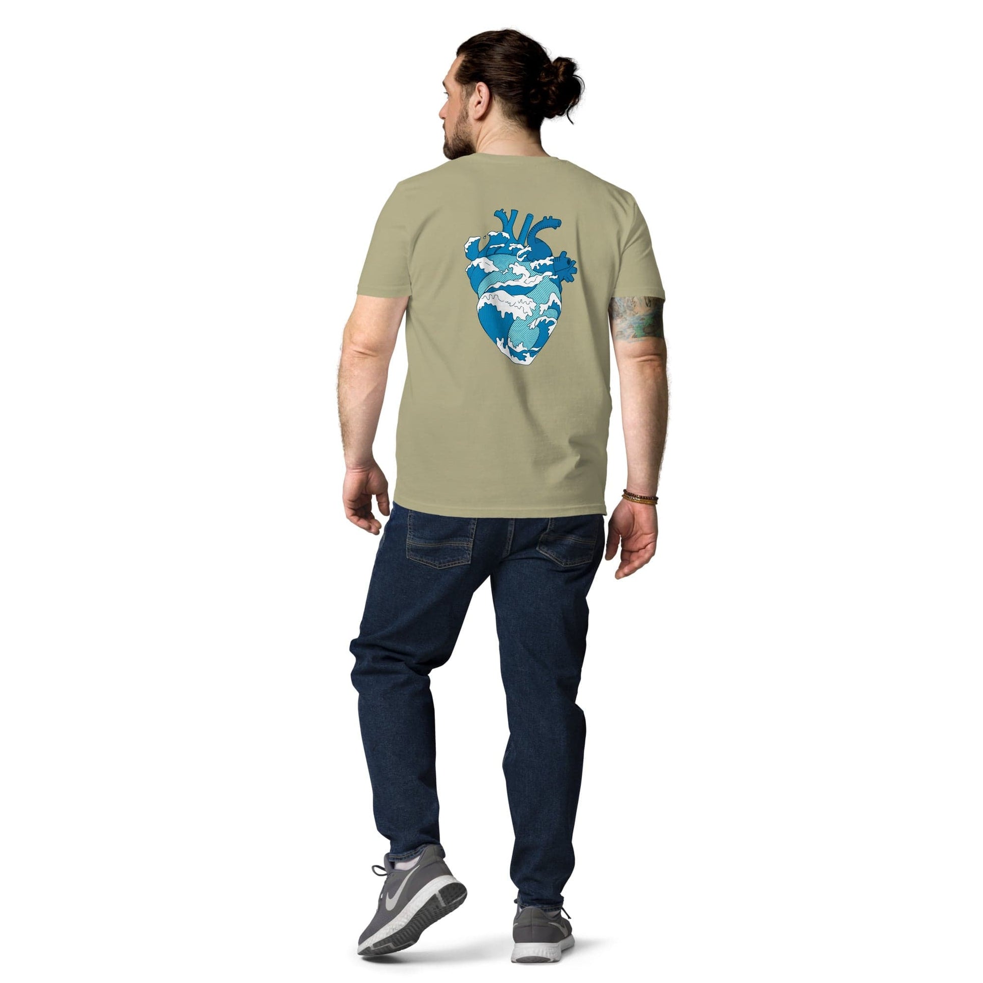 Local Summer Collective Sage / S Ocean Heart Unisex Organic Cotton T-Shirt