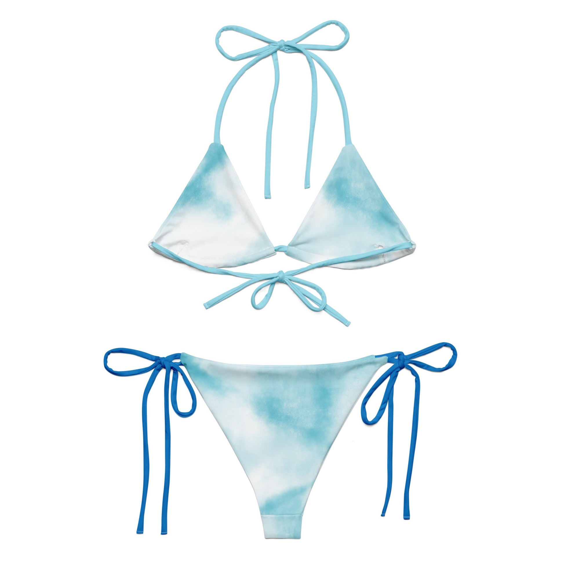 Local Summer Collective Peace Out All-Over Print Recycled String Bikini