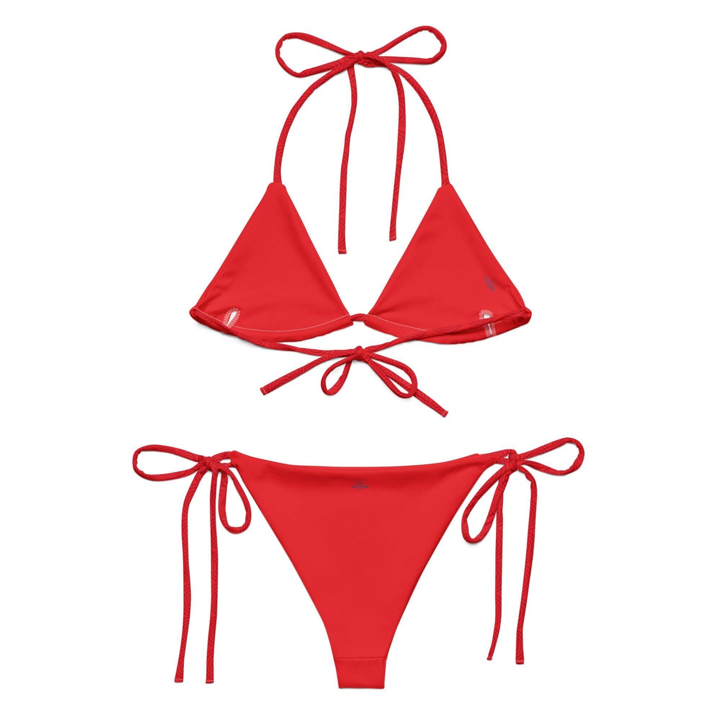 Local Summer Collective Red Mermaid Recycled String Bikini