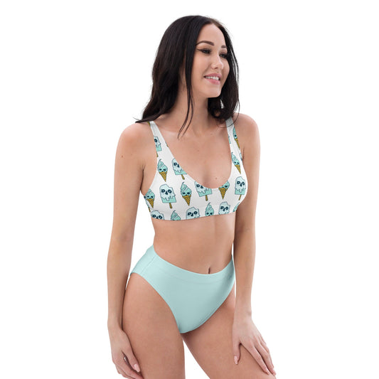 Local Summer Collective XS Scream for Ice Cream Recycled High-Waisted Bikini