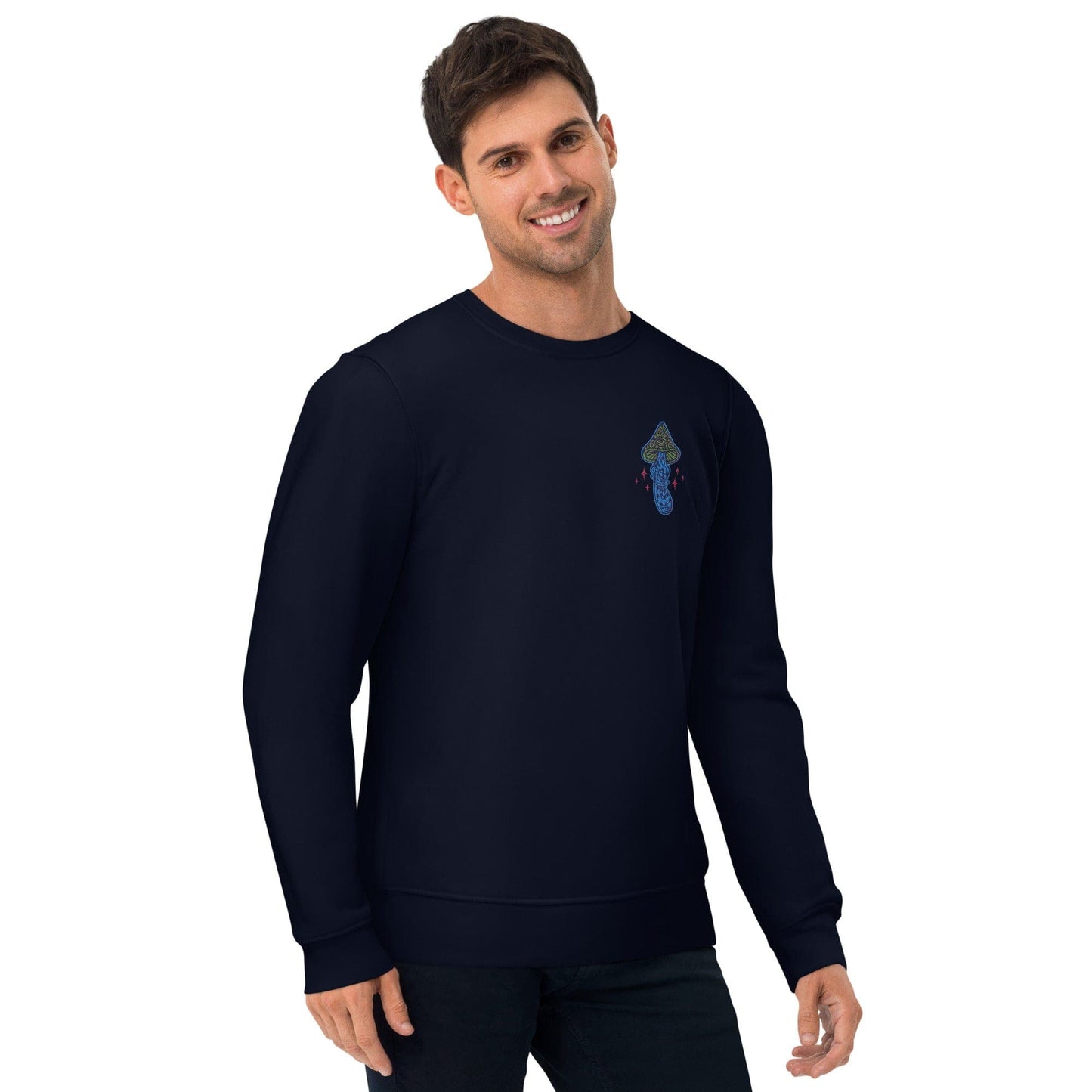 Local Summer Collective French Navy / S Shroomy Embroidered Unisex Eco Sweatshirt