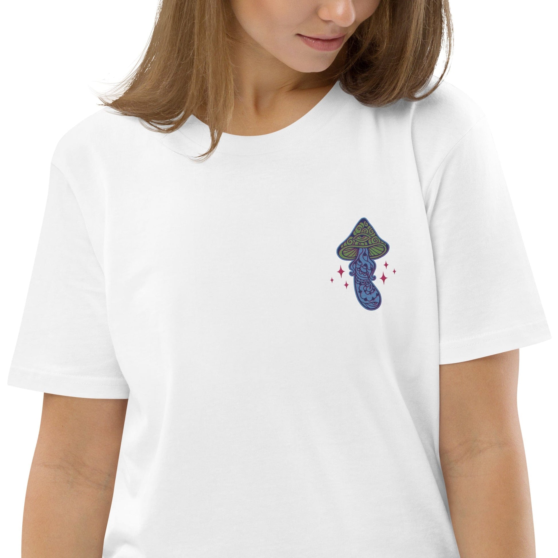 Local Summer Collective Shroomy Embroidered Unisex Organic Cotton T-Shirt