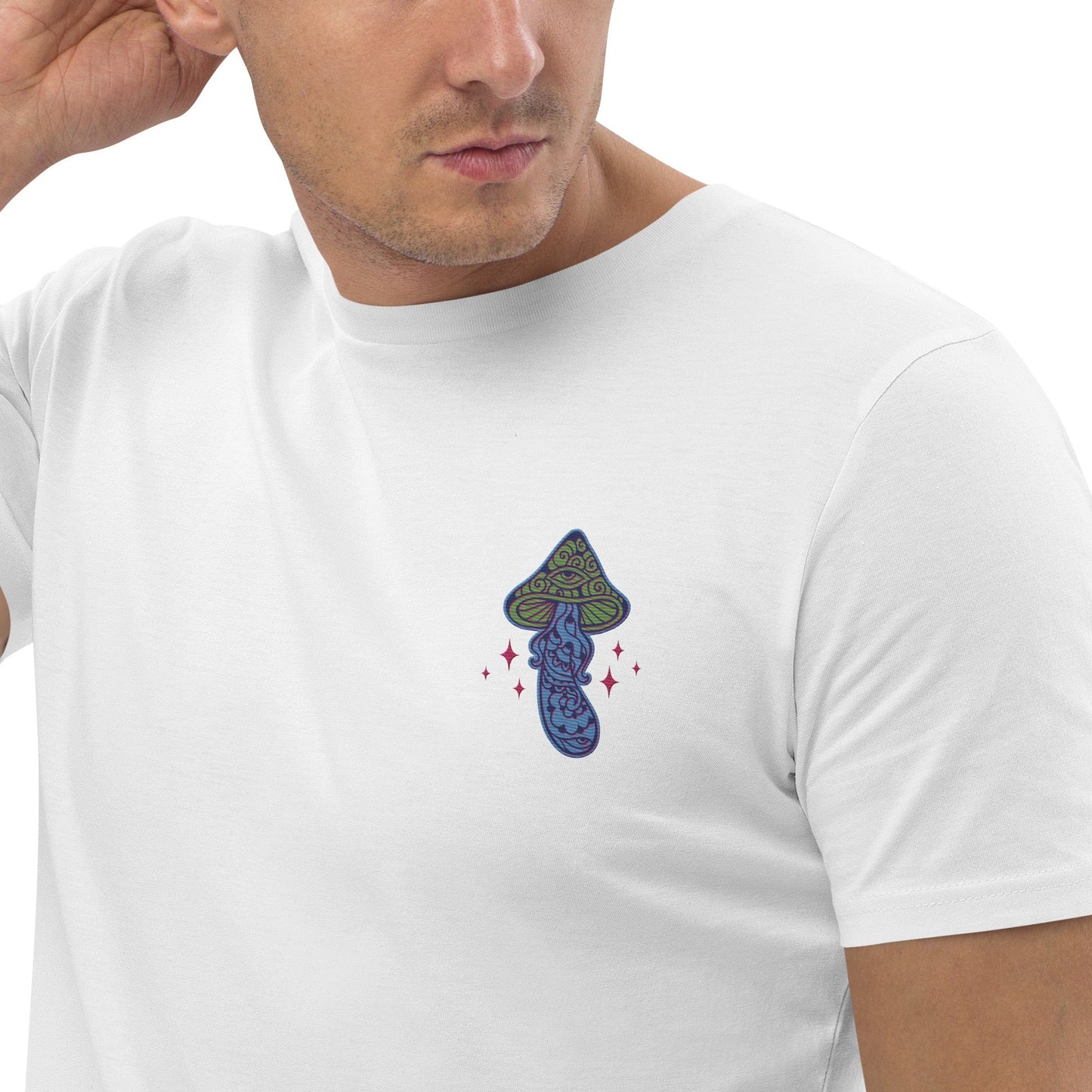 Local Summer Collective Shroomy Embroidered Unisex Organic Cotton T-Shirt