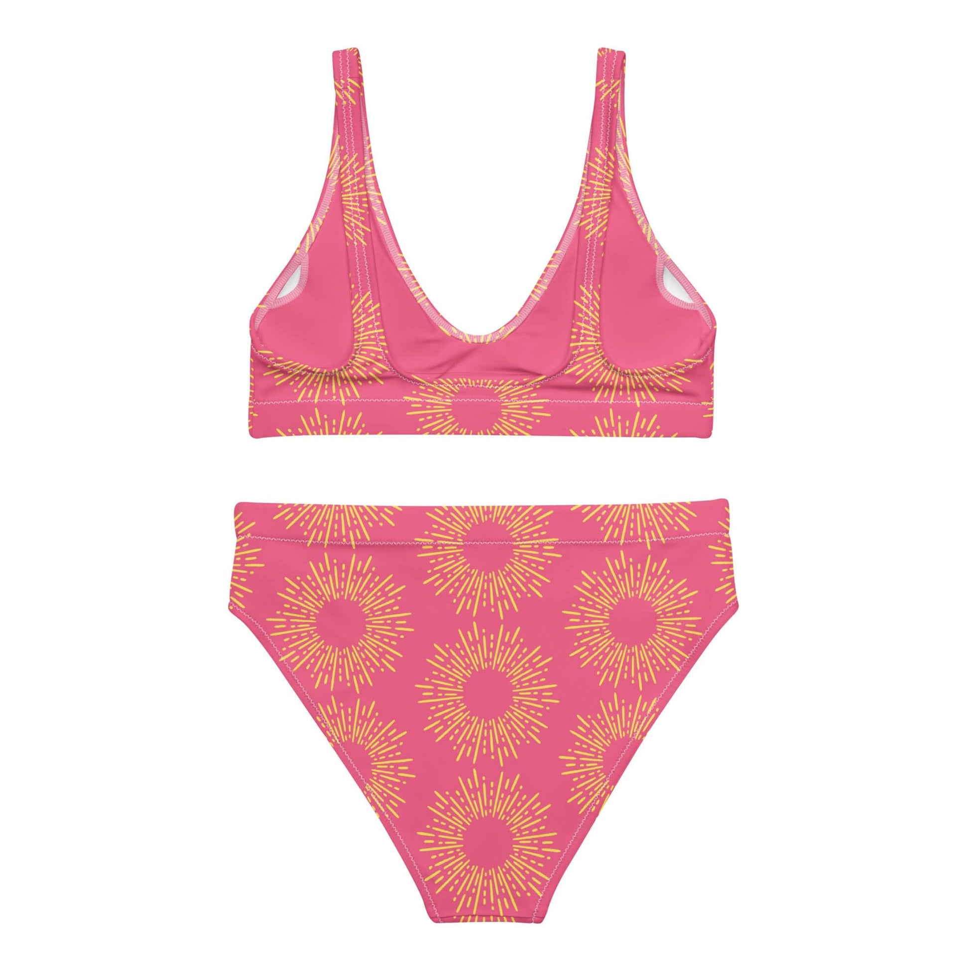 Local Summer Collective Strawberry Starburst Recycled High-Waisted Bikini