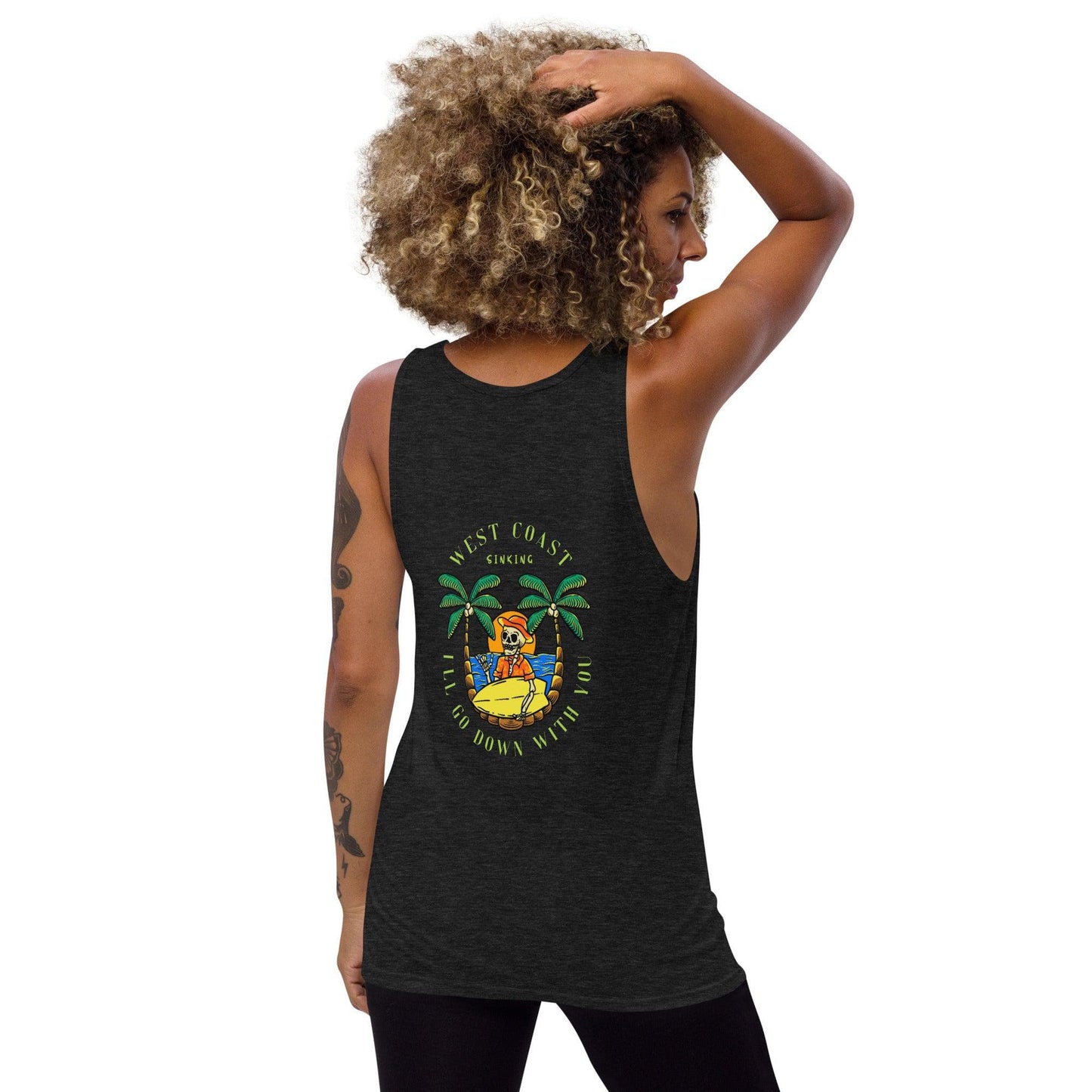 Local Summer Collective Charcoal-Black Triblend / XS West Coast Sinking Unisex Tank Top