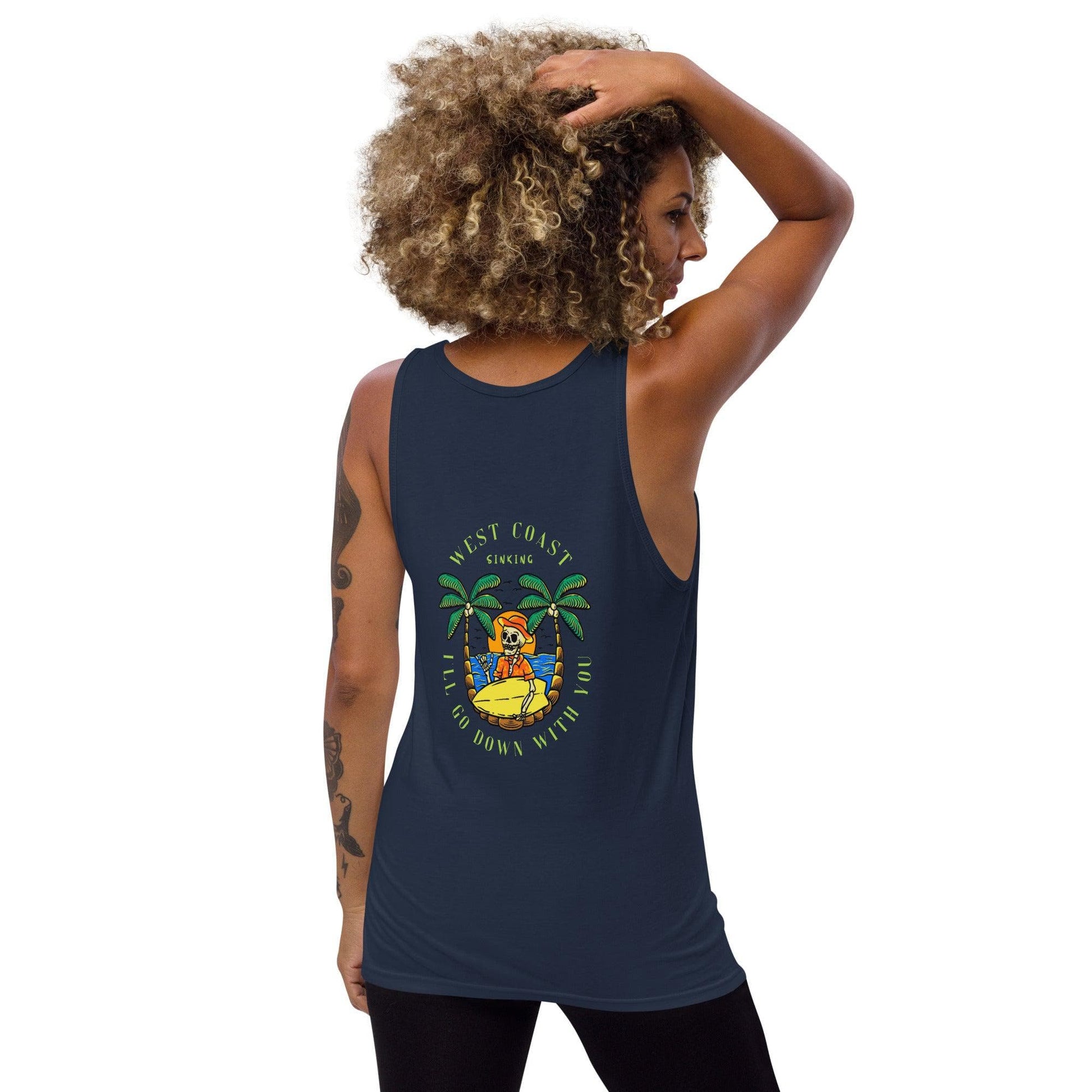 Local Summer Collective Navy / XS West Coast Sinking Unisex Tank Top