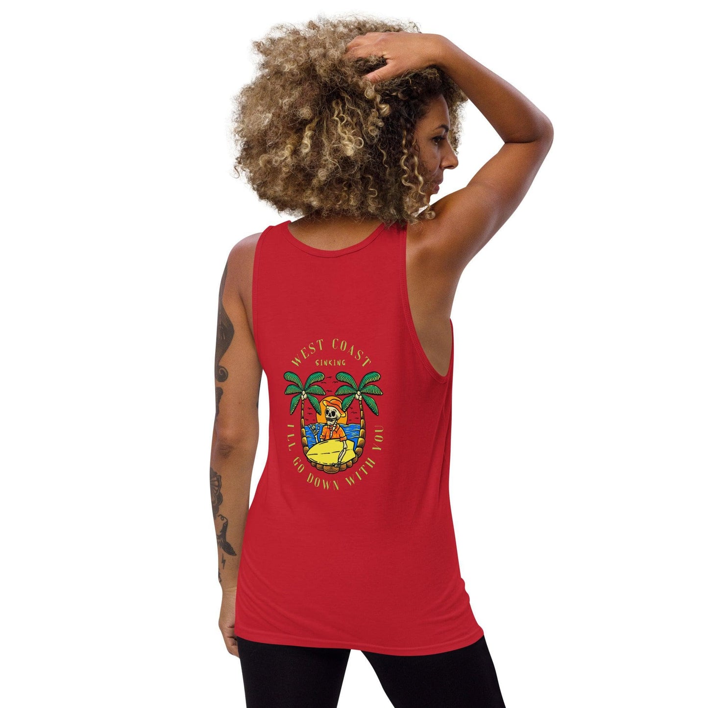 Local Summer Collective Red / XS West Coast Sinking Unisex Tank Top