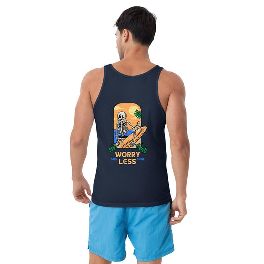 Local Summer Collective Navy / XS Worry Less Unisex Tank Top